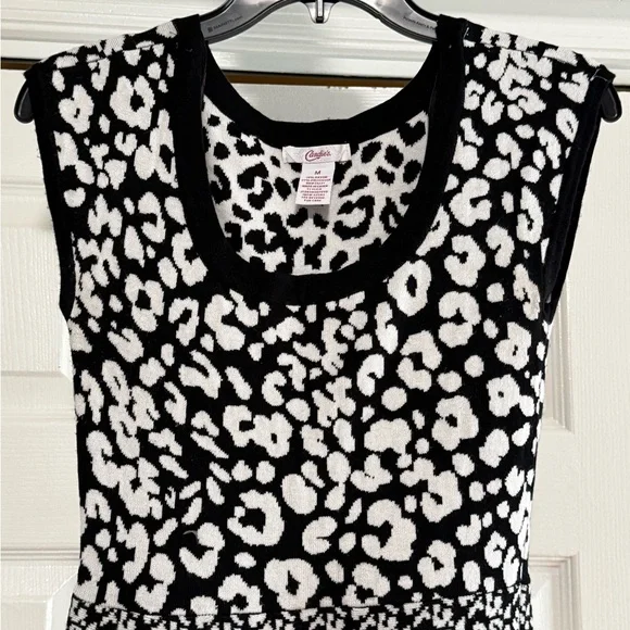 Black and White Leopard Print Dress - Picture 5 of 12